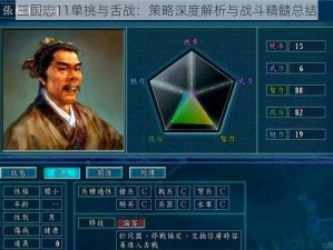 三国志11单挑与舌战：策略深度解析与战斗精髓总结