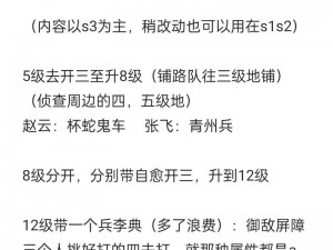 三国志战略版开荒攻略详解：开荒策略资源管理与实战体验分享