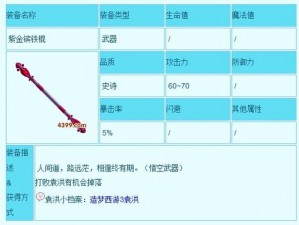 造梦西游3紫金开山斧获取攻略：揭秘神秘获取途径与攻略秘籍