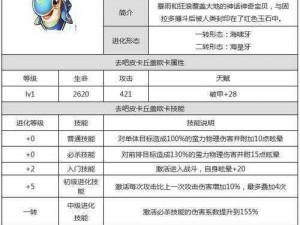 去吧皮卡丘帕路奇犽全面解析：精灵属性与技能概览及体验感受