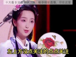 十大看 B 站直播林妹妹：畅享精彩直播，尽在这里