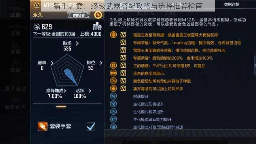 猎手之巅：终极武器搭配攻略与选择推荐指南