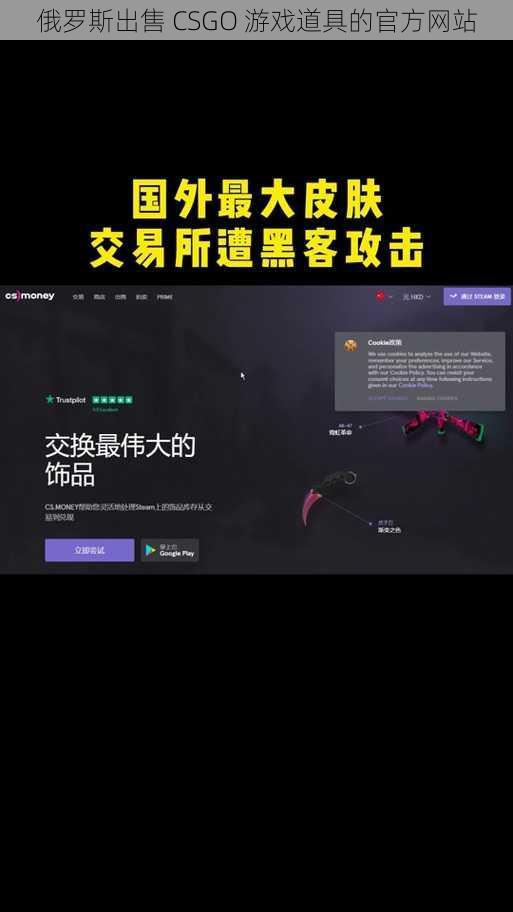 俄罗斯出售 CSGO 游戏道具的官方网站