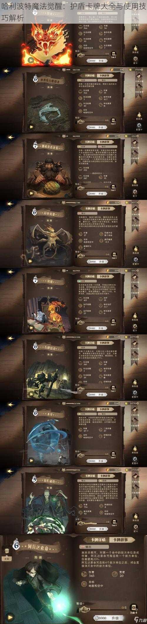 哈利波特魔法觉醒：护盾卡牌大全与使用技巧解析