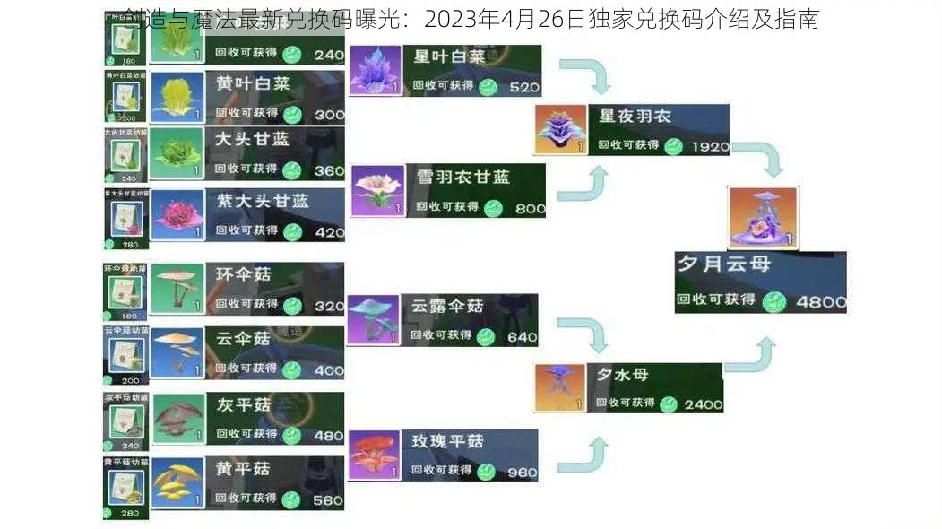 创造与魔法最新兑换码曝光：2023年4月26日独家兑换码介绍及指南