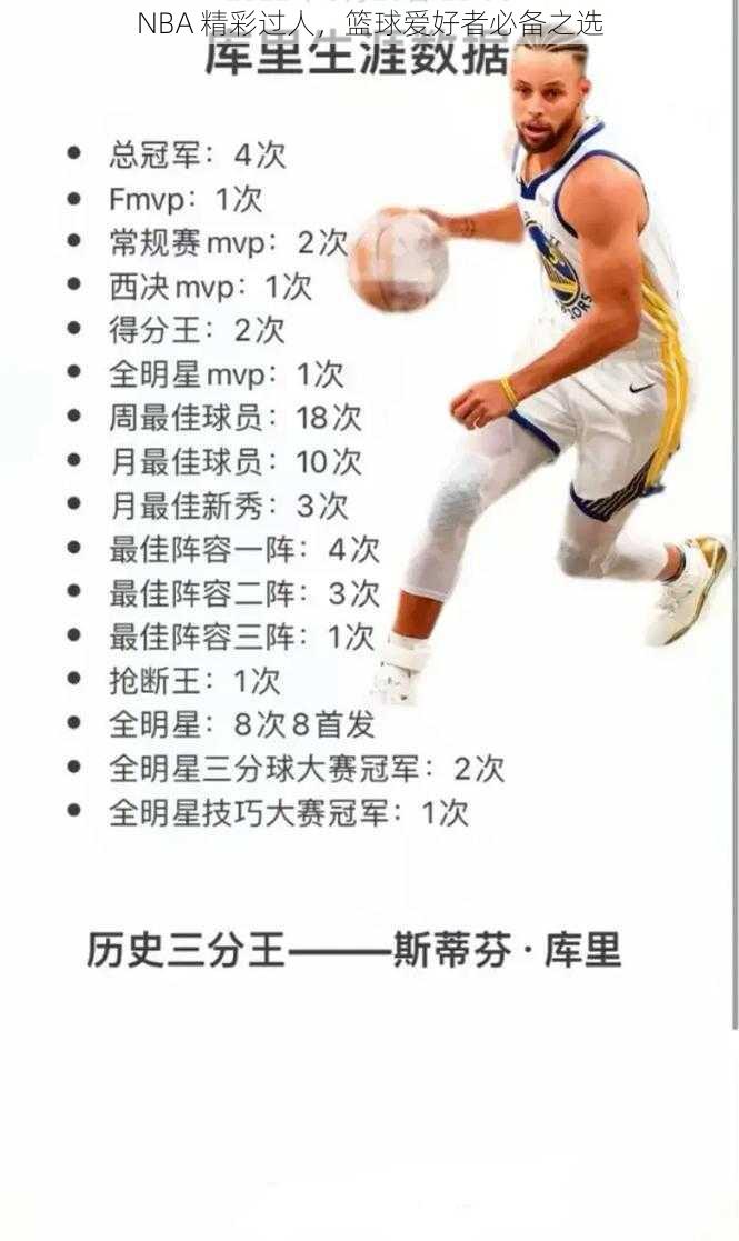 NBA 精彩过人，篮球爱好者必备之选