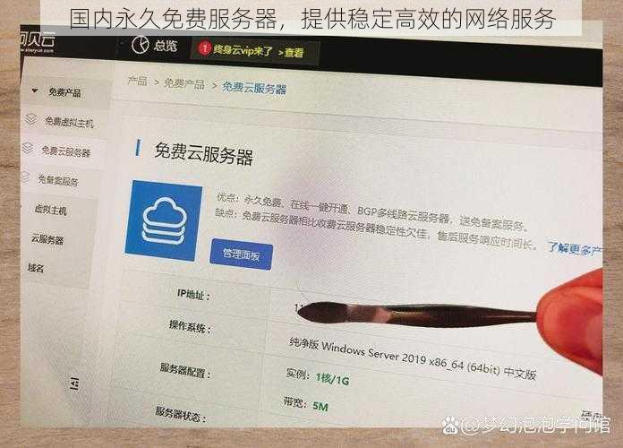 国内永久免费服务器，提供稳定高效的网络服务