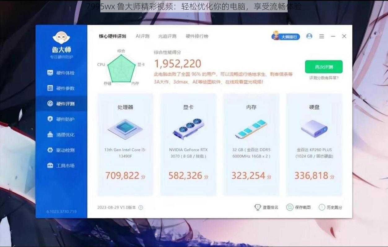7995wx 鲁大师精彩视频：轻松优化你的电脑，享受流畅体验