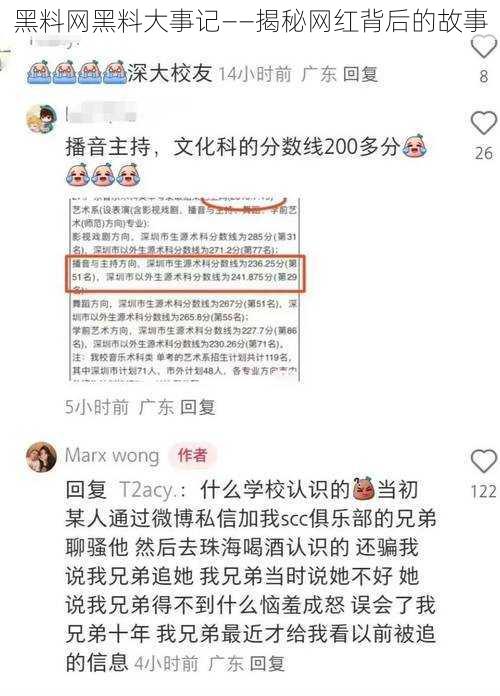 黑料网黑料大事记——揭秘网红背后的故事