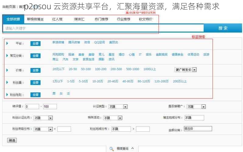 p2psou 云资源共享平台，汇聚海量资源，满足各种需求