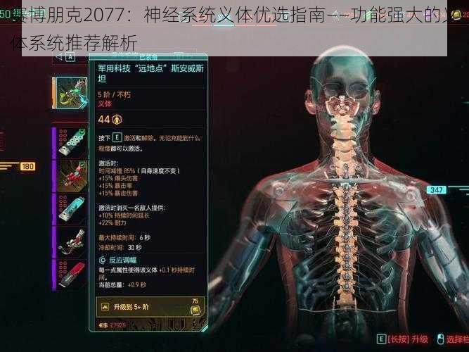 赛博朋克2077：神经系统义体优选指南——功能强大的义体系统推荐解析