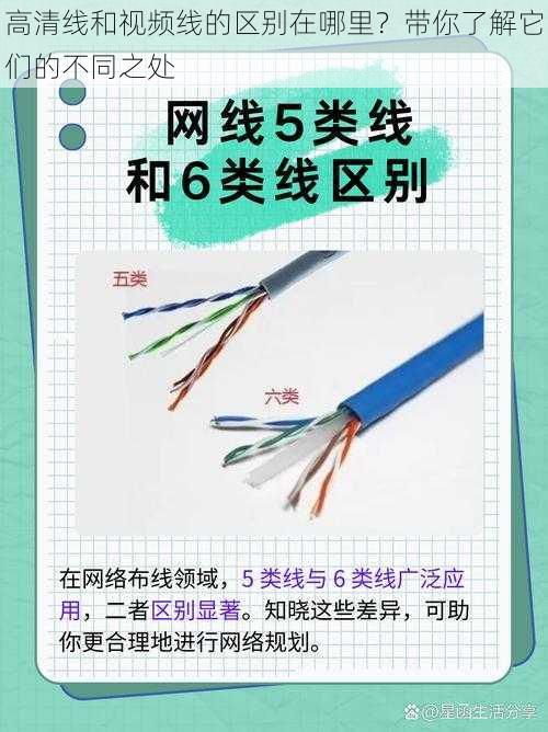 高清线和视频线的区别在哪里？带你了解它们的不同之处