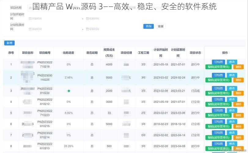 国精产品 W灬源码 3——高效、稳定、安全的软件系统