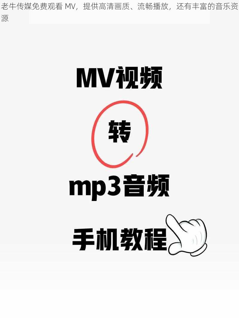 老牛传媒免费观看 MV，提供高清画质、流畅播放，还有丰富的音乐资源