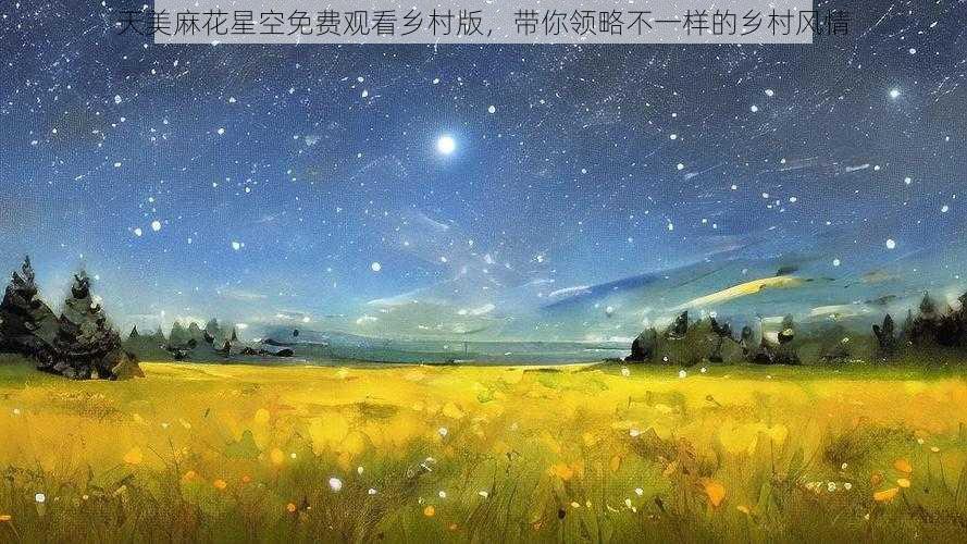 天美麻花星空免费观看乡村版，带你领略不一样的乡村风情