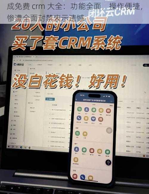 成免费 crm 大全：功能全面，操作便捷，惨遭全面封禁表示遗憾