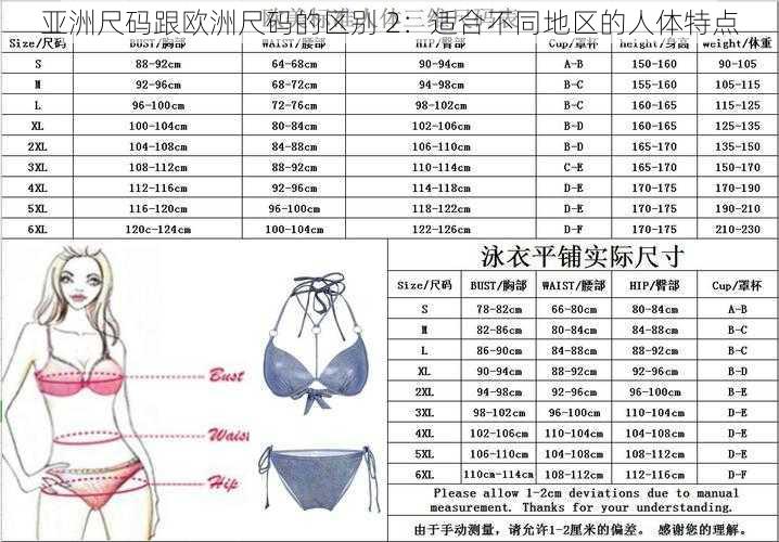 亚洲尺码跟欧洲尺码的区别 2：适合不同地区的人体特点