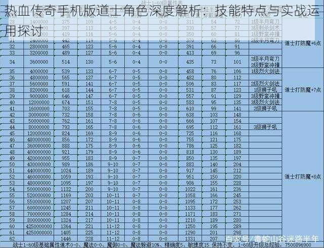 热血传奇手机版道士角色深度解析：技能特点与实战运用探讨