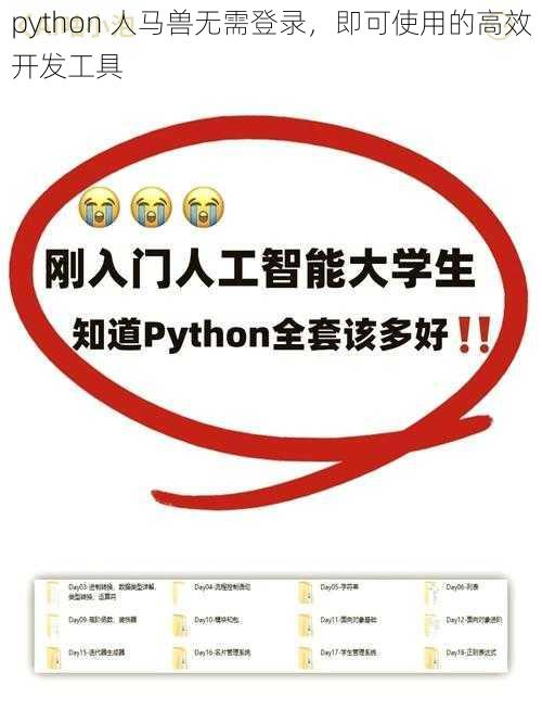 python 人马兽无需登录，即可使用的高效开发工具