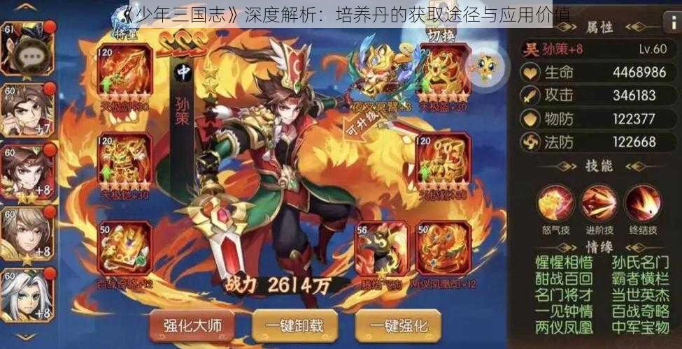 《少年三国志》深度解析：培养丹的获取途径与应用价值