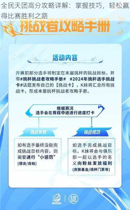 全民天团高分攻略详解：掌握技巧，轻松赢得比赛胜利之路