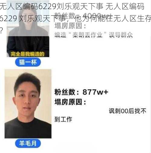 无人区编码6229刘乐观天下事 无人区编码 6229 刘乐观天下事，他为何能在无人区生存？