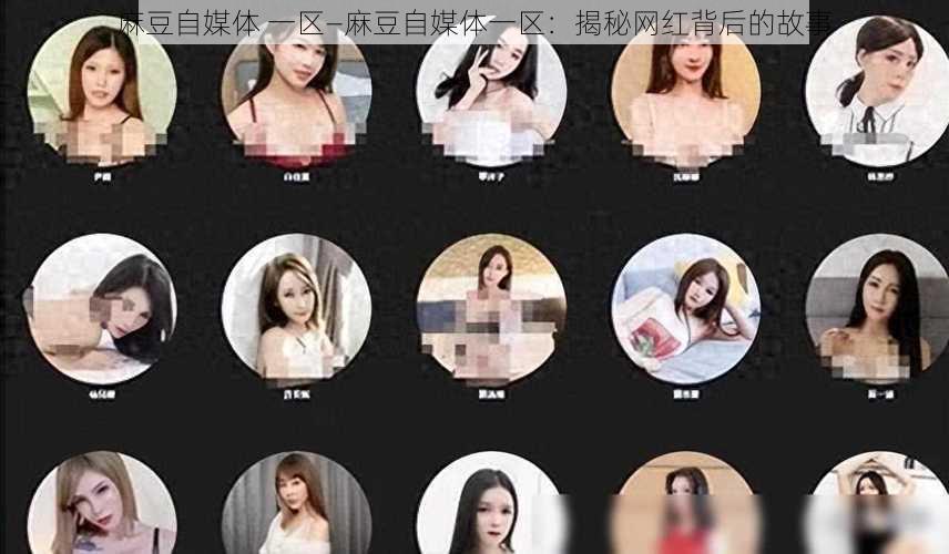 麻豆自媒体 一区—麻豆自媒体一区：揭秘网红背后的故事