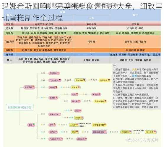 玛娜希斯回响：完美蛋糕食谱配方大全，细致呈现蛋糕制作全过程