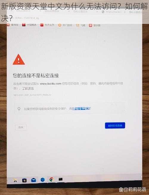 新版资源天堂中文为什么无法访问？如何解决？