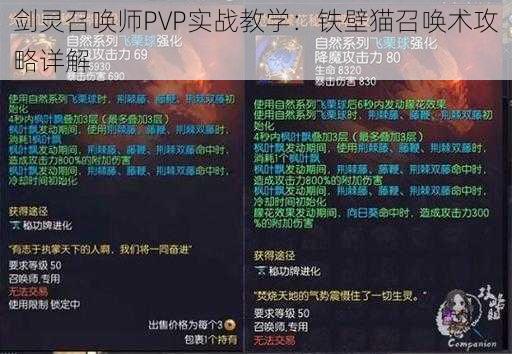 剑灵召唤师PVP实战教学：铁壁猫召唤术攻略详解